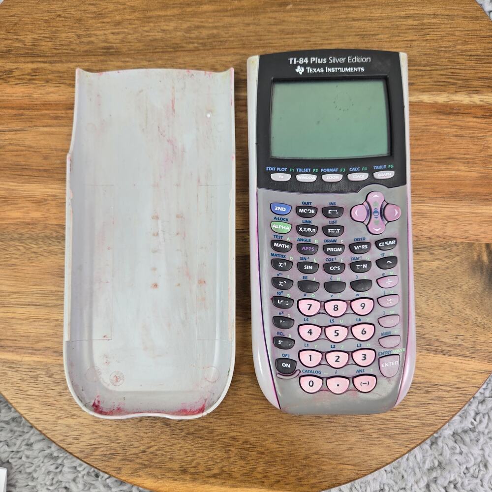 Texas Instruments TI-84 Plus Silver Edition Graphing Calculator Silver Gray Math - Picture 2 of 8